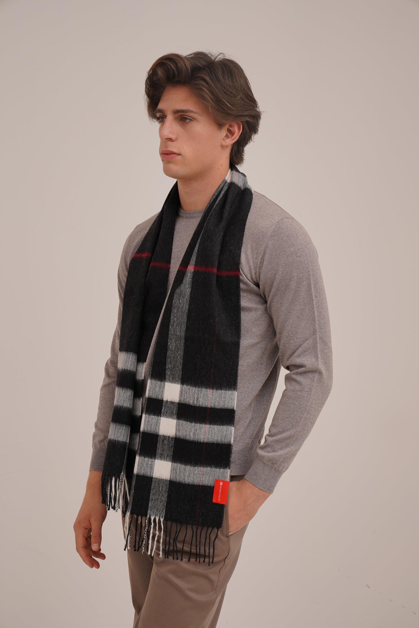 Highland Tartan Scarf in 100% Royal Alpaca wool