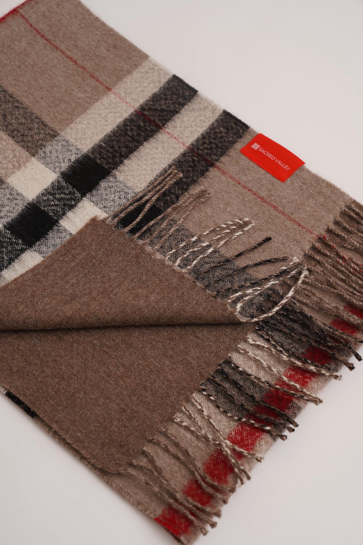 Double Facet Scarf in 100% Royal Alpaca Wool