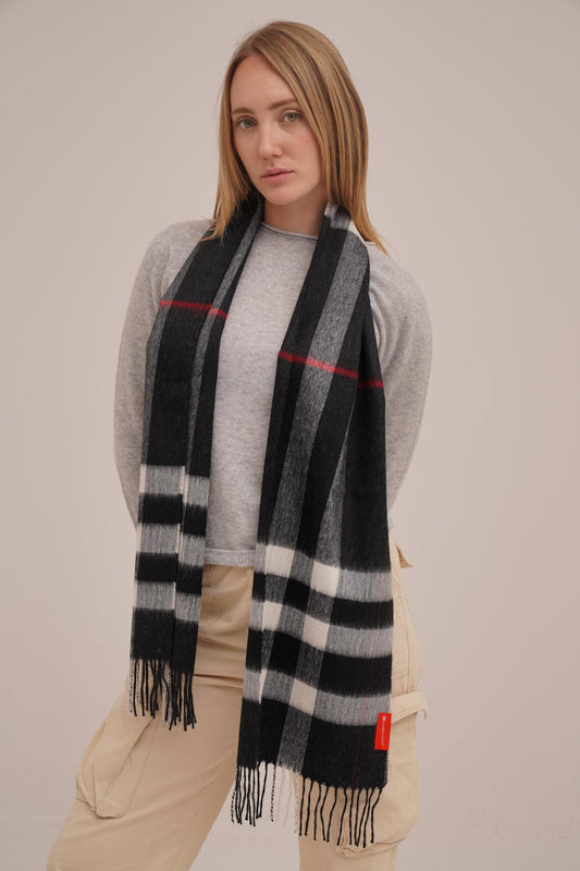 Highland Tartan Scarf in 100% Royal Alpaca wool