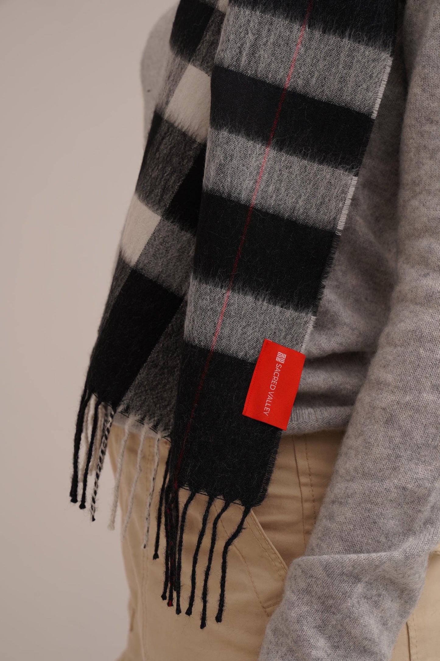 Highland Tartan Scarf in 100% Royal Alpaca wool